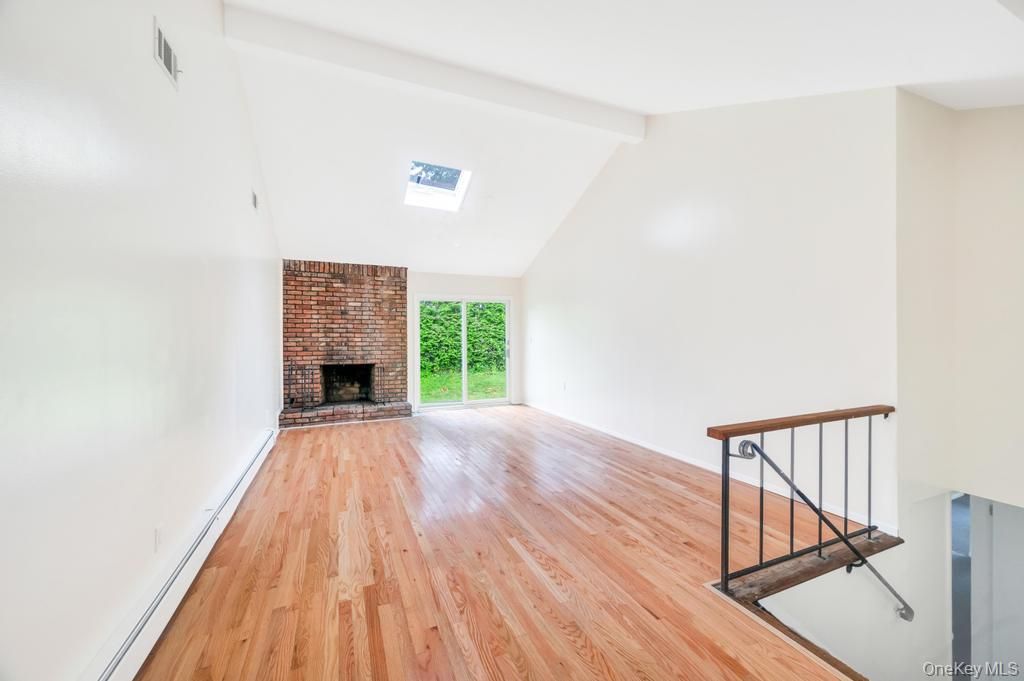 Empty room, Fireplace, Interior, Wood Texture Flooring