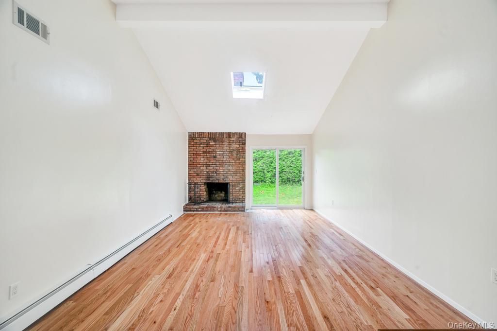 Empty room, Fireplace, Interior, Wood Texture Flooring