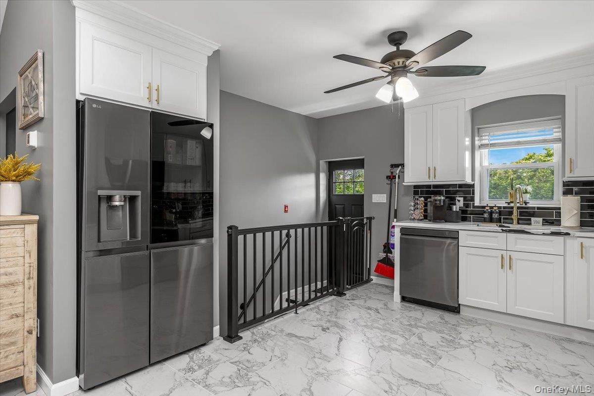 Interior, Kitchen, Marble, Stainless Steel Appliances