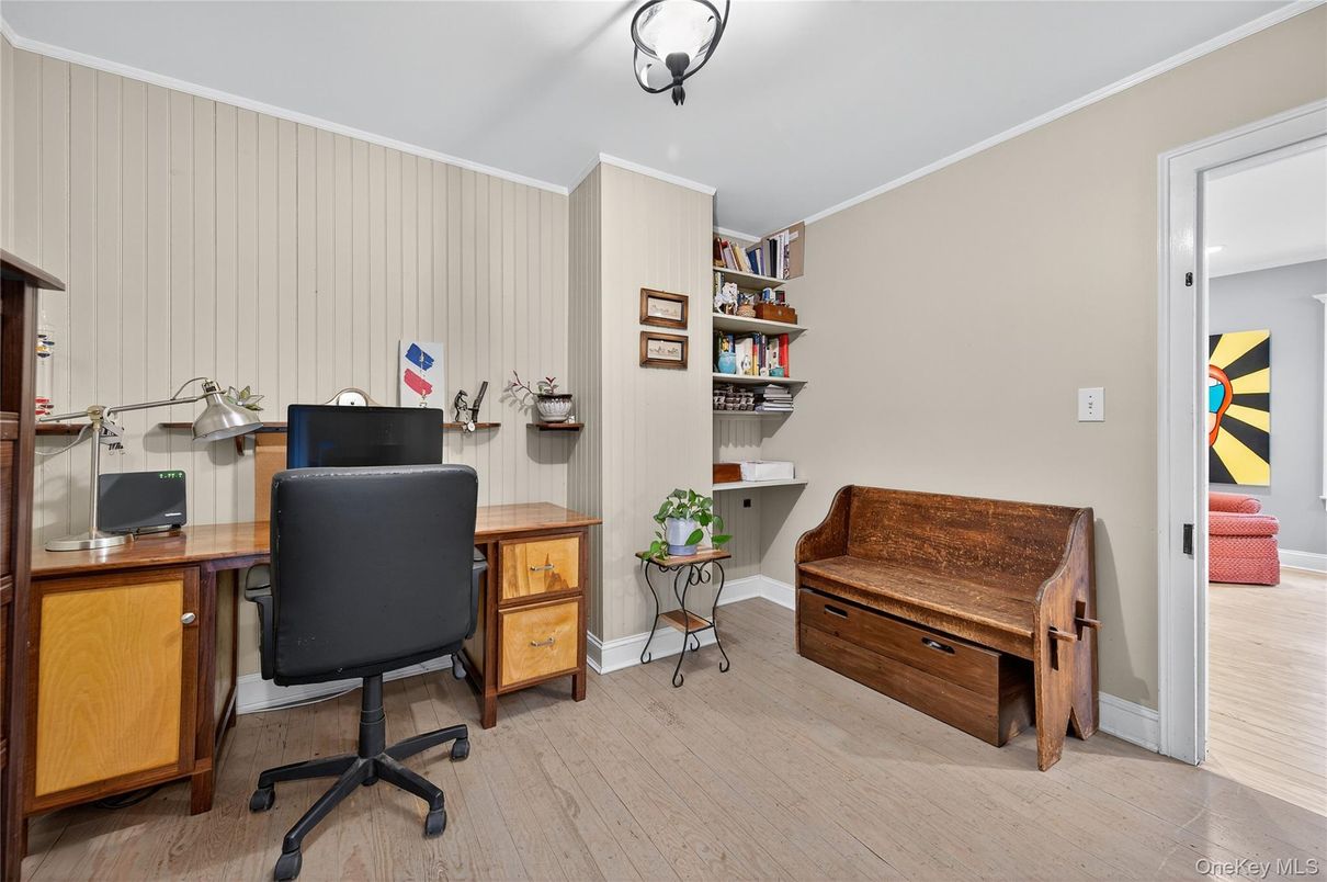 Home Office, Interior, Wood Texture Flooring