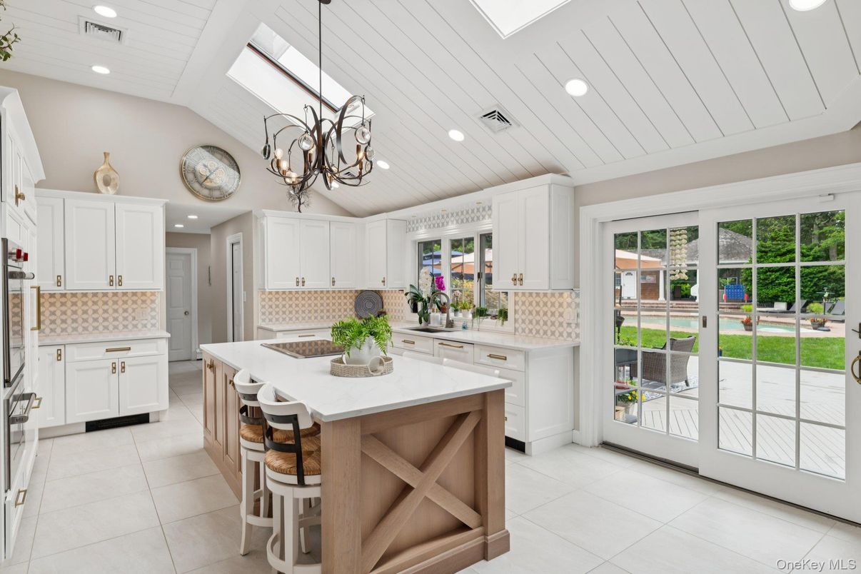 Chandelier, Interior, Kitchen, Recessed Lighting