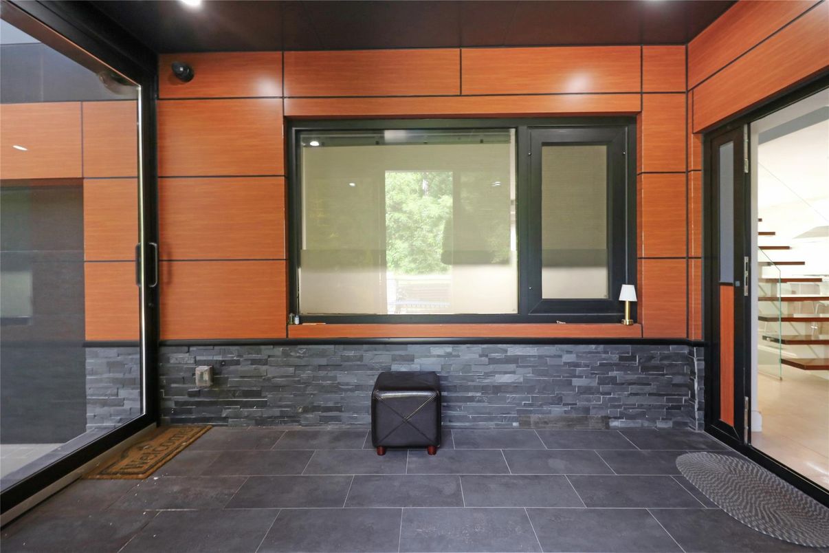 Elevator, Interior, Recessed Lighting, Wooden Walls