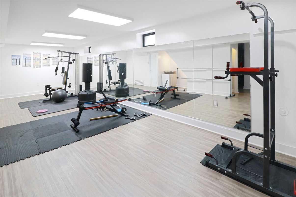 Fitness Equipment, Interior, Wood Texture Flooring