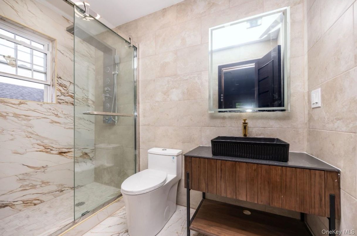 Bathroom, Glass Shower, Interior, Marble, Marble Walls