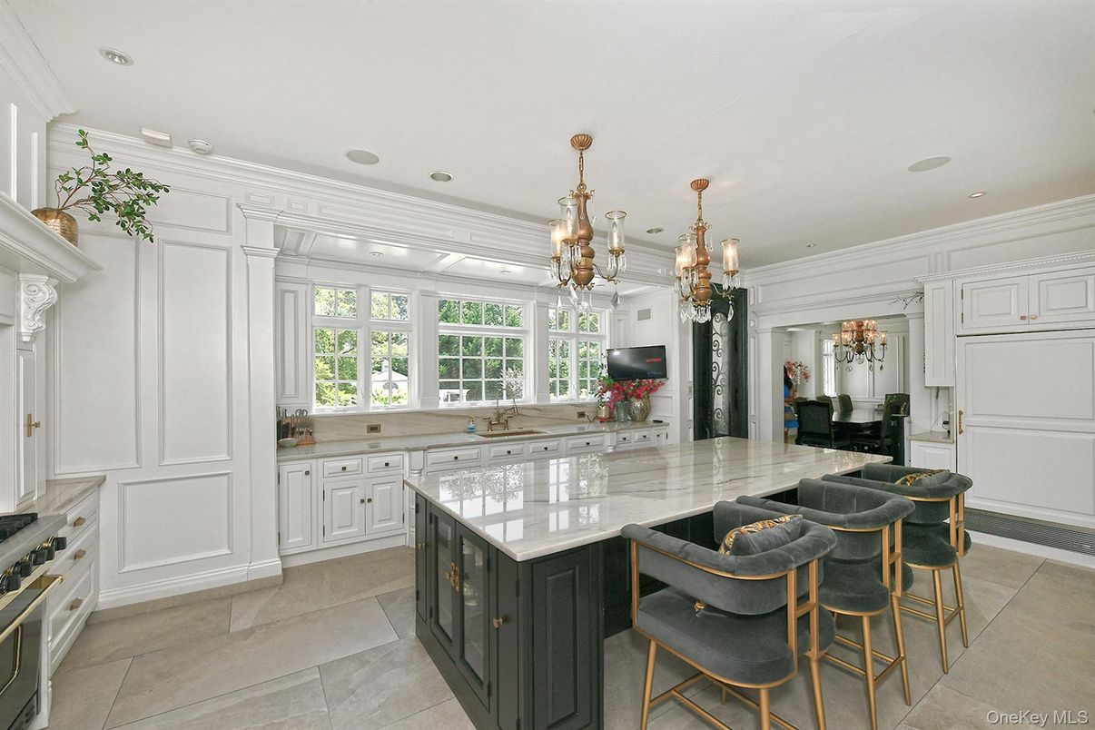 Chandelier, Interior, Kitchen, Recessed Lighting