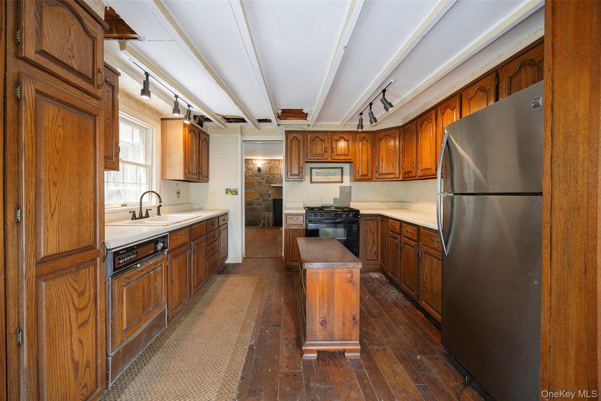 Interior, Kitchen, Wood Texture Flooring