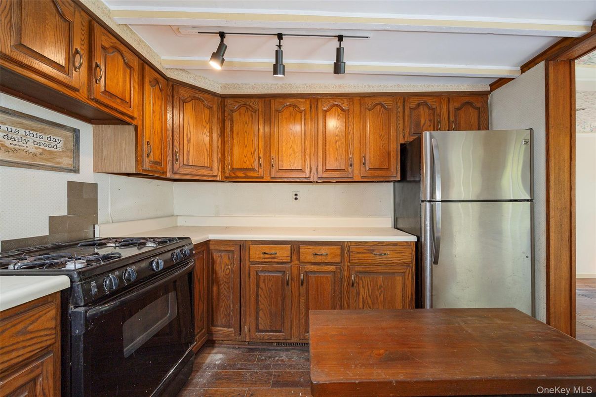 Interior, Kitchen, Wood Texture Flooring