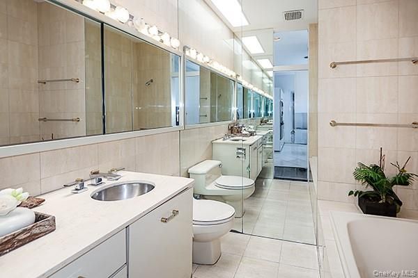 Bathroom, Dual Sink Vanities, Glass Shower, Interior