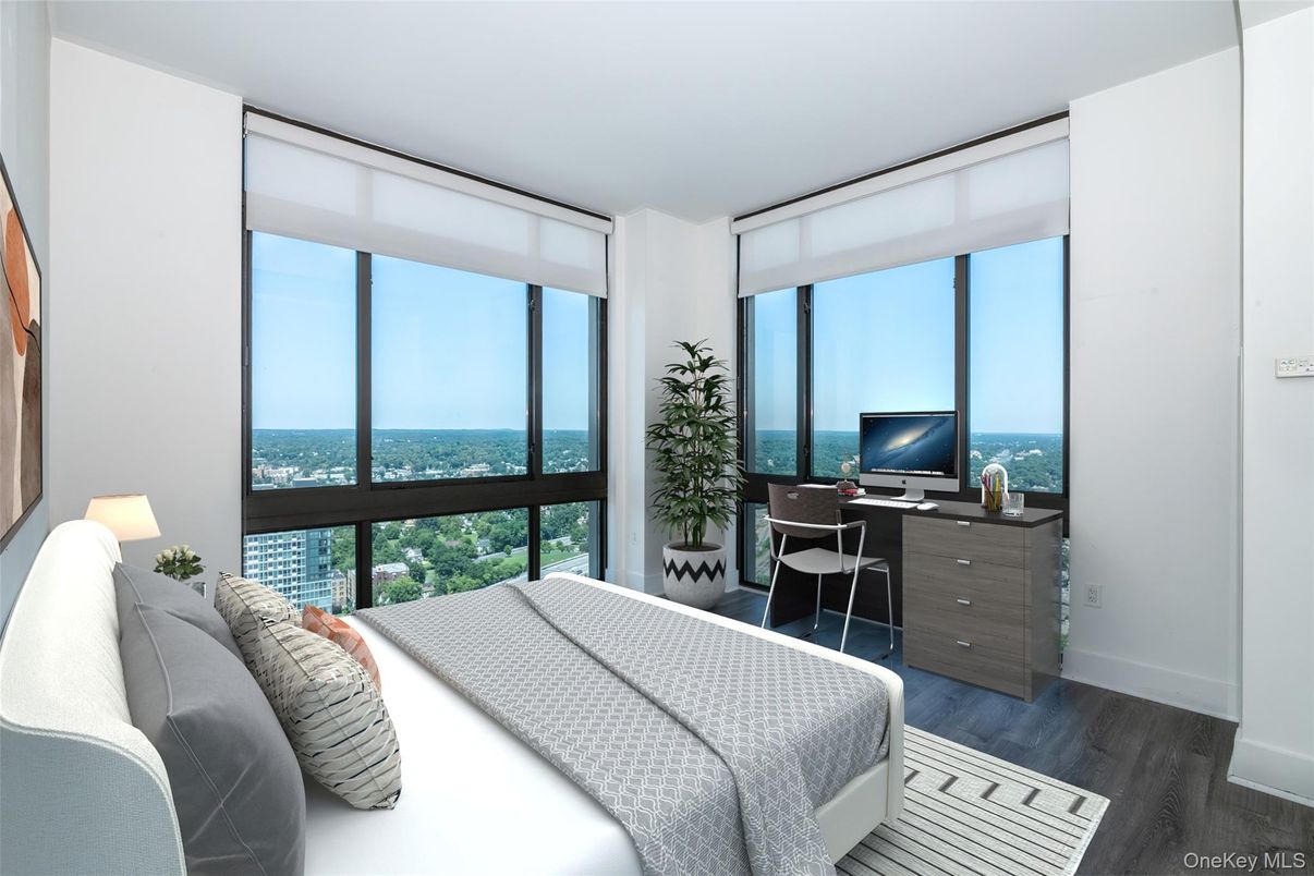 Bedroom, Home Office, Interior, Water, Wood Texture Flooring