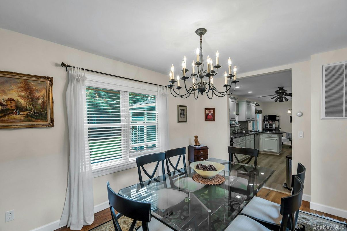 Chandelier, Dining room, Interior, Kitchen, Wood Texture Flooring