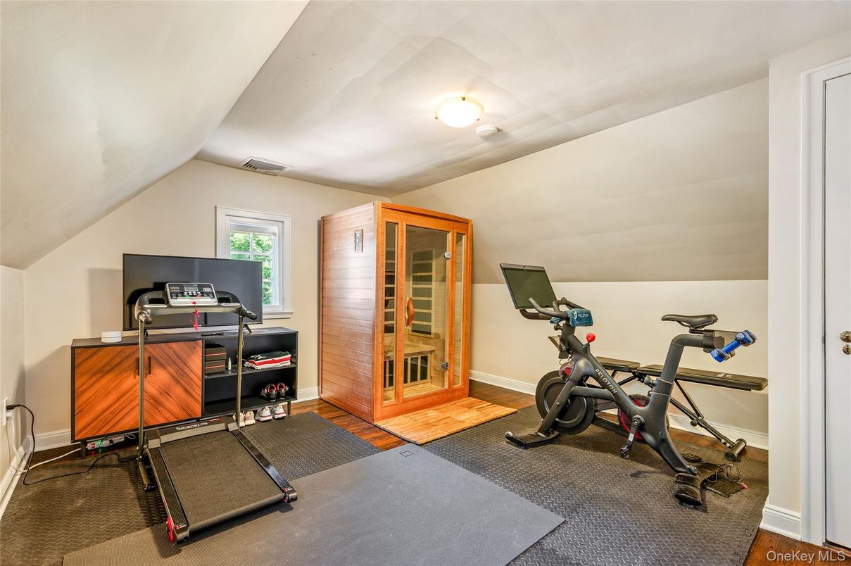 Fitness Equipment, Interior, Wood Texture Flooring