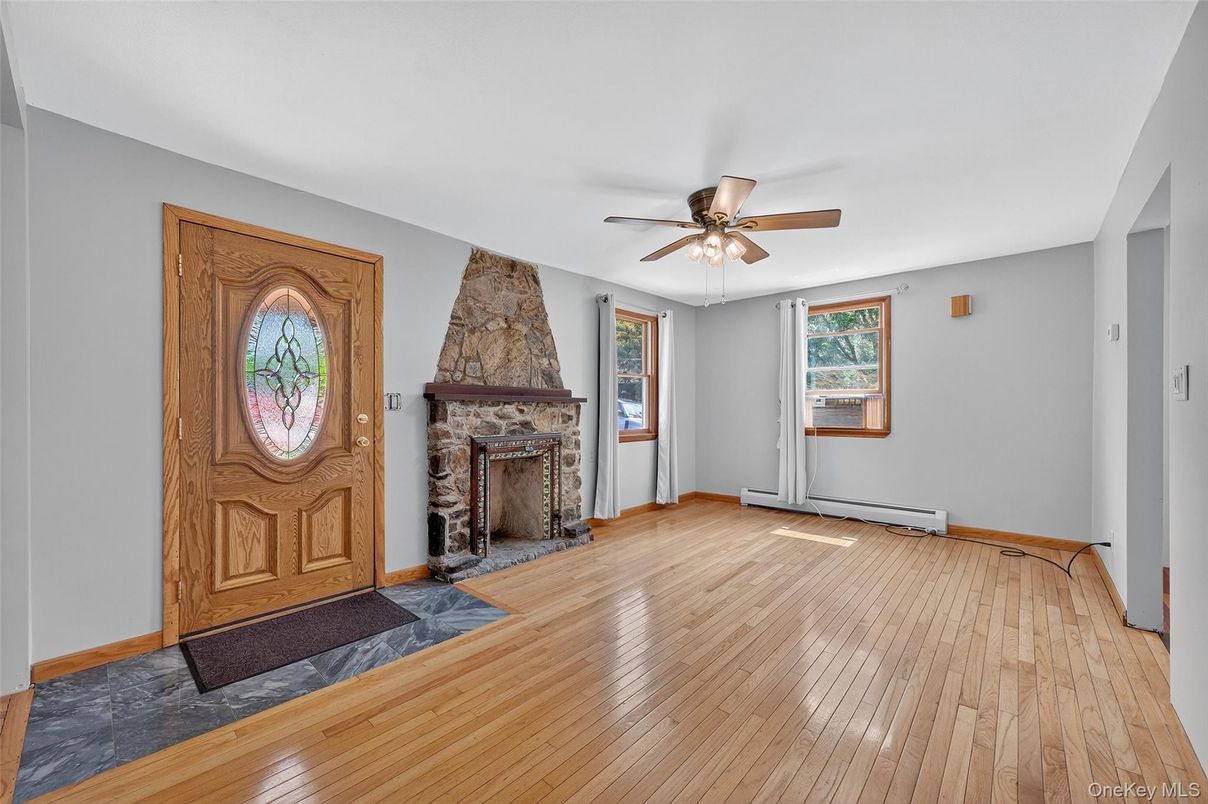 Fireplace, Interior, Wood Texture Flooring
