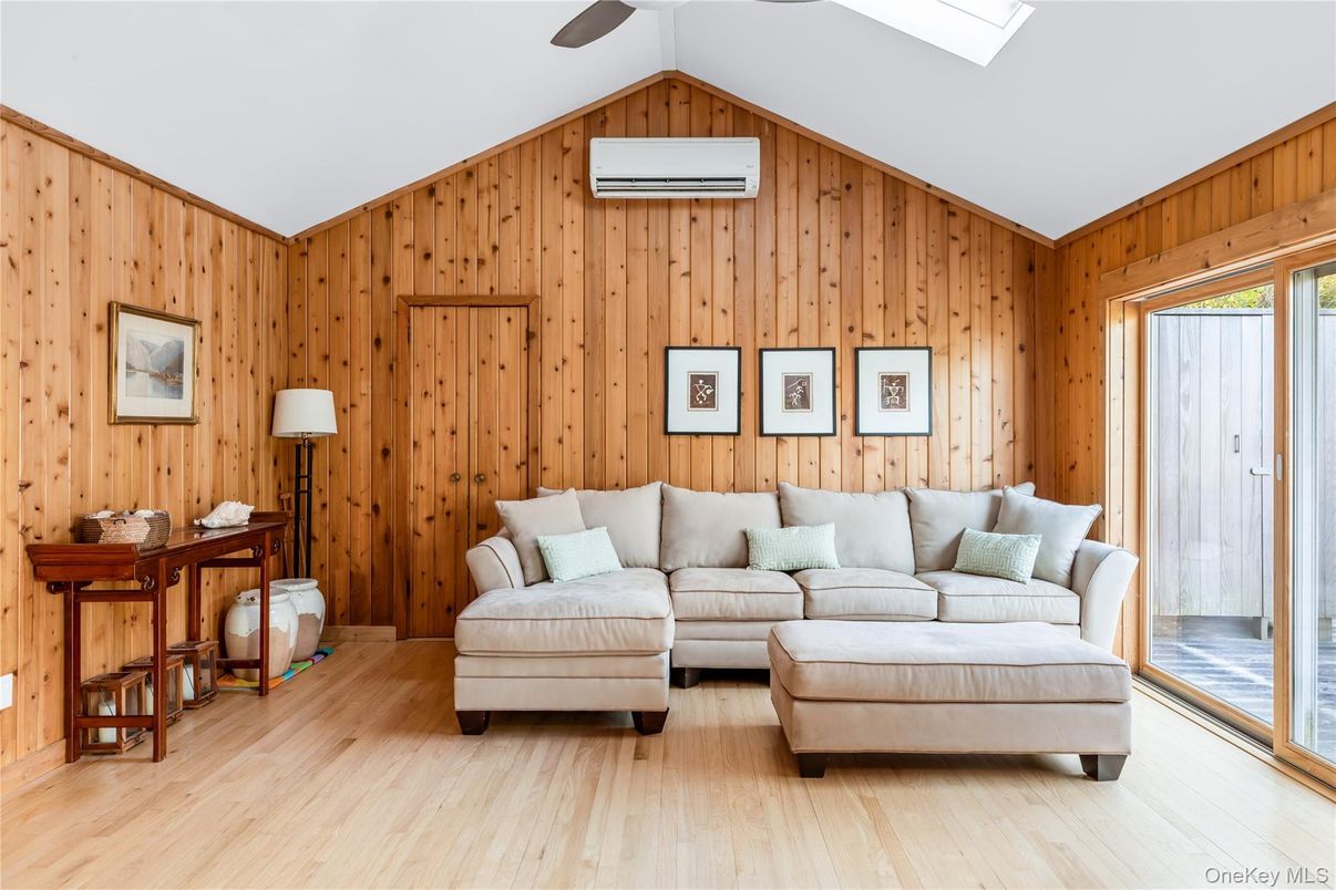 Interior, Living room, Wood Texture Flooring, Wooden Walls