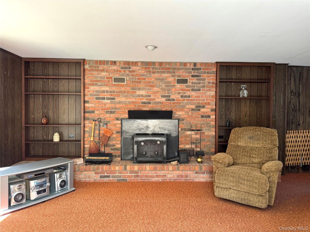 Fireplace, Interior, Stone Walls