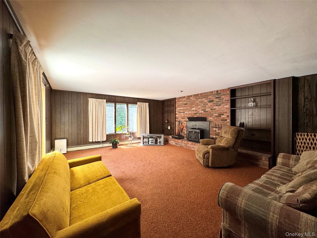 Fireplace, Interior, Living room, Stone Walls