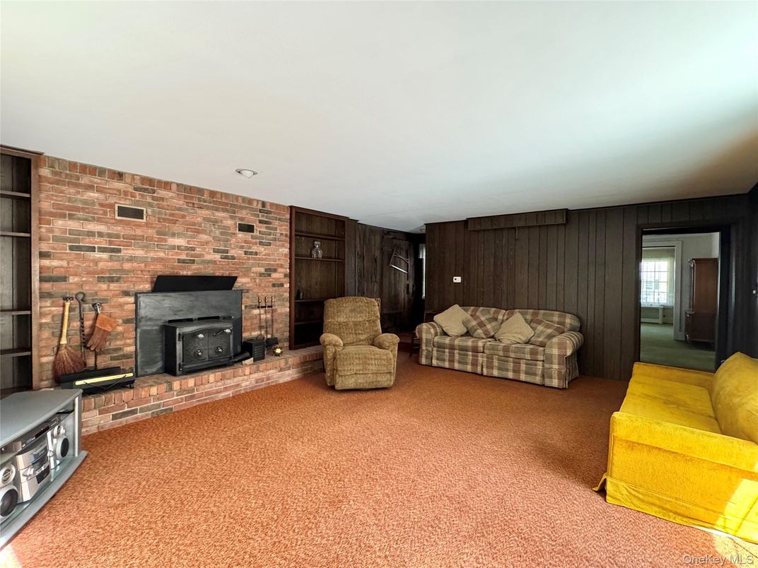 Fireplace, Interior, Stone Walls