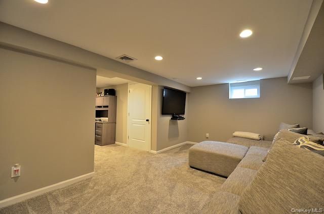 Interior, Living room, Recessed Lighting