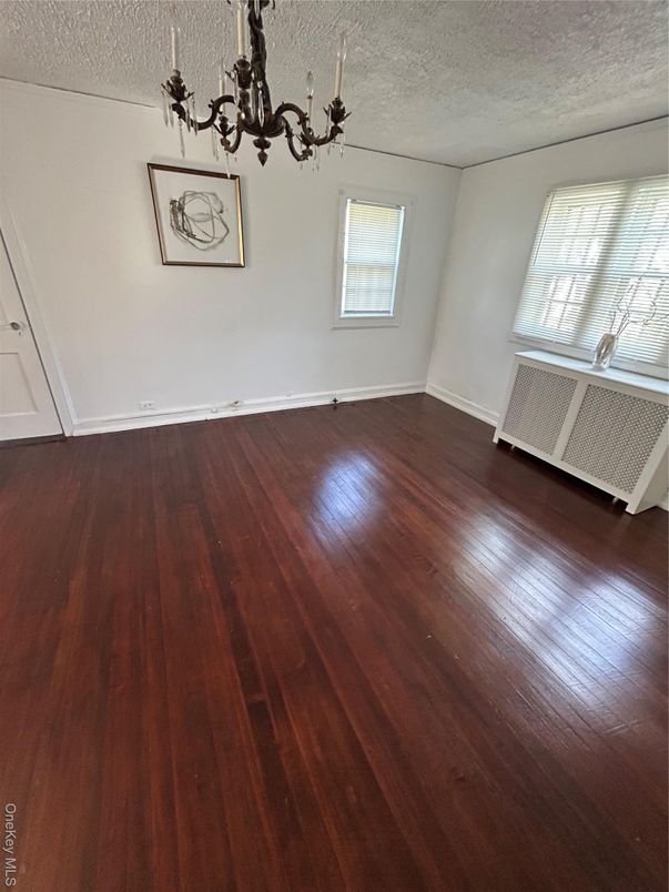 Chandelier, Empty room, Interior, Wood Texture Flooring