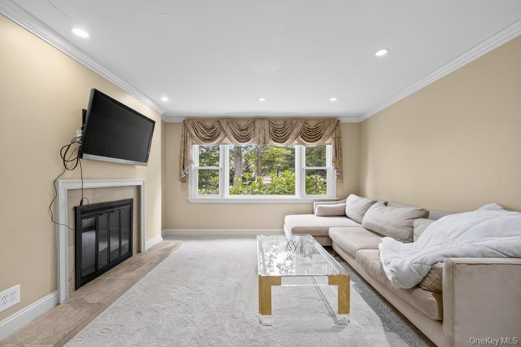 Fireplace, Interior, Living room, Recessed Lighting