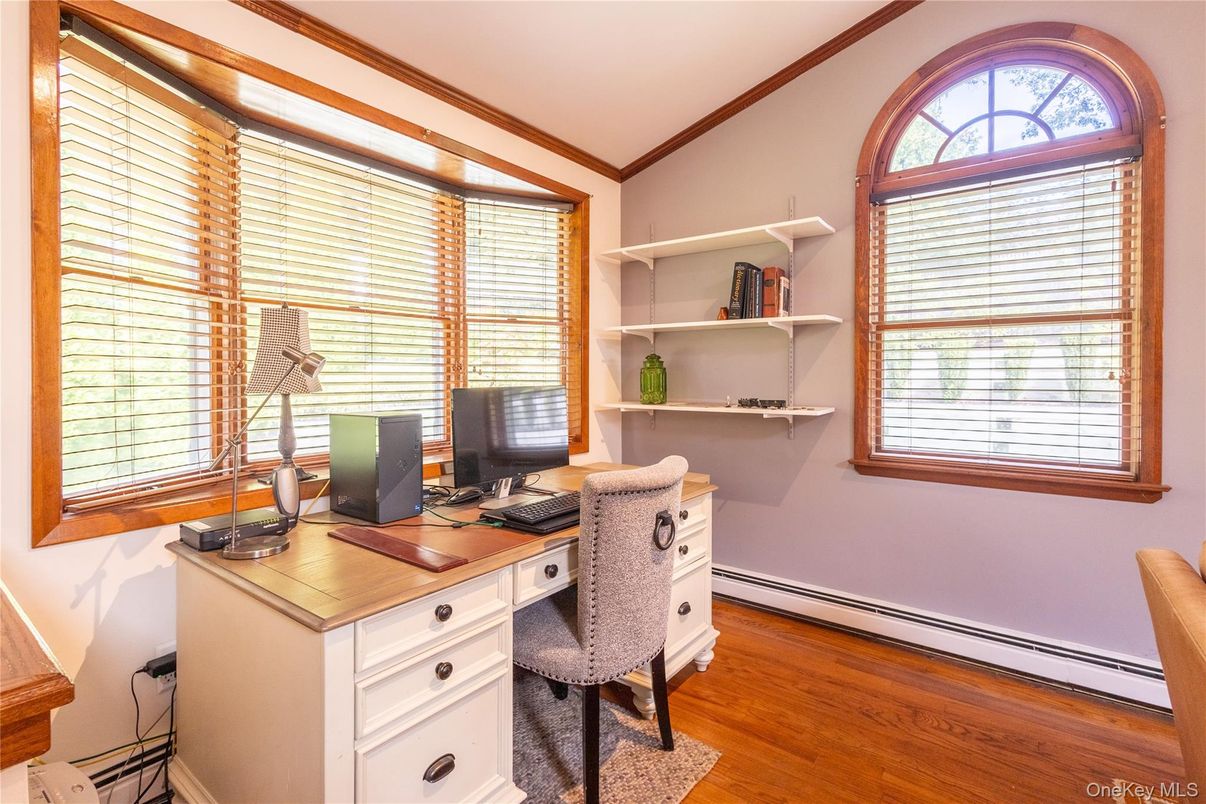 Home Office, Interior, Wood Texture Flooring