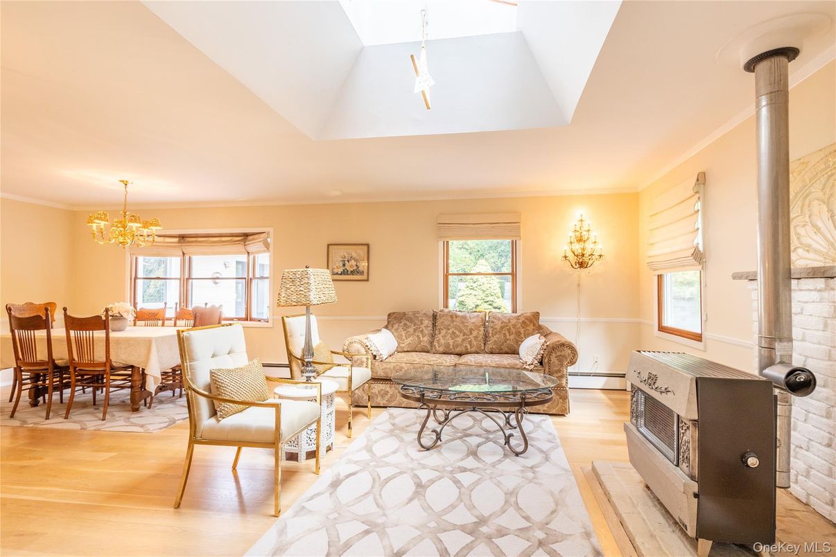 Chandelier, Dining room, Fireplace, Interior, Living room, Wood Texture Flooring