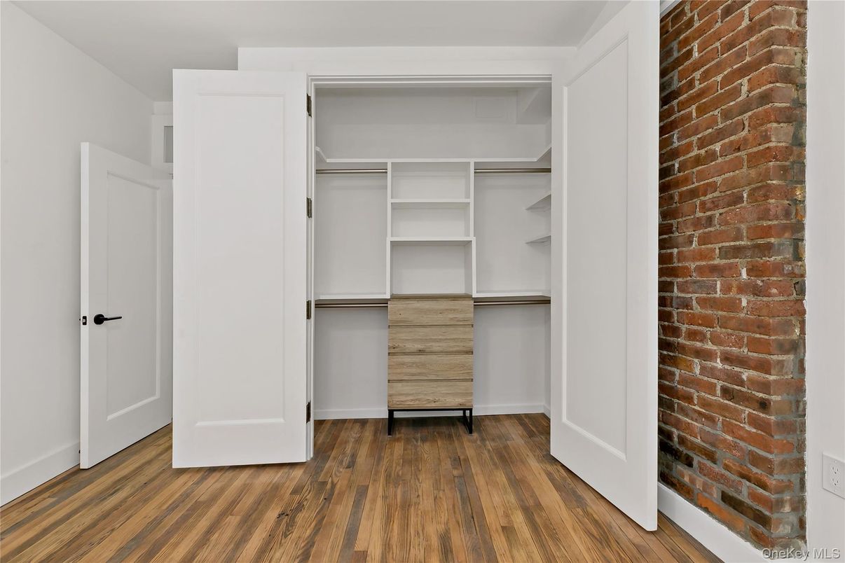 Interior, Stone Walls, Wood Texture Flooring
