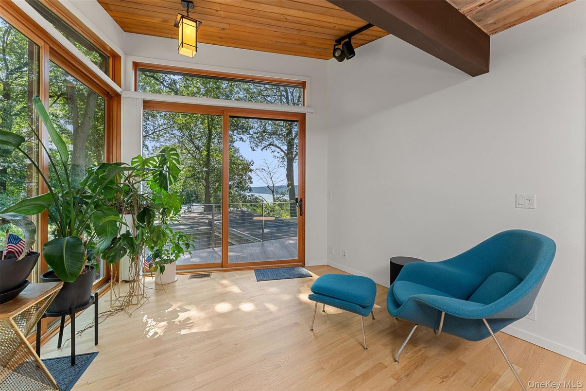 Interior, Sun Room, Wooden Beams, Wooden Ceilings, Wood Texture Flooring