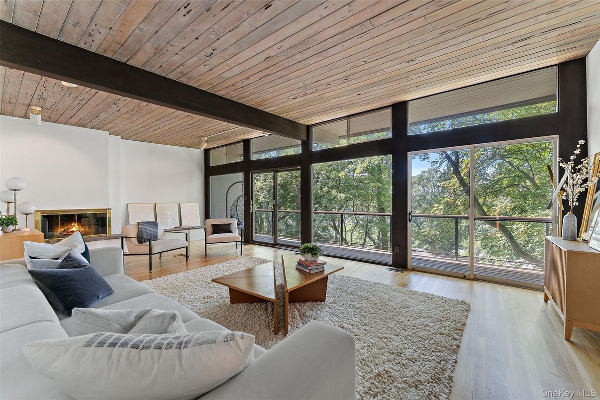 Fireplace, Interior, Living room, Wooden Ceilings, Wood Texture Flooring