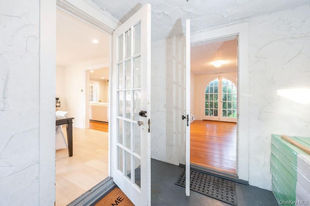 Interior, Marble Walls, Recessed Lighting, Wood Texture Flooring