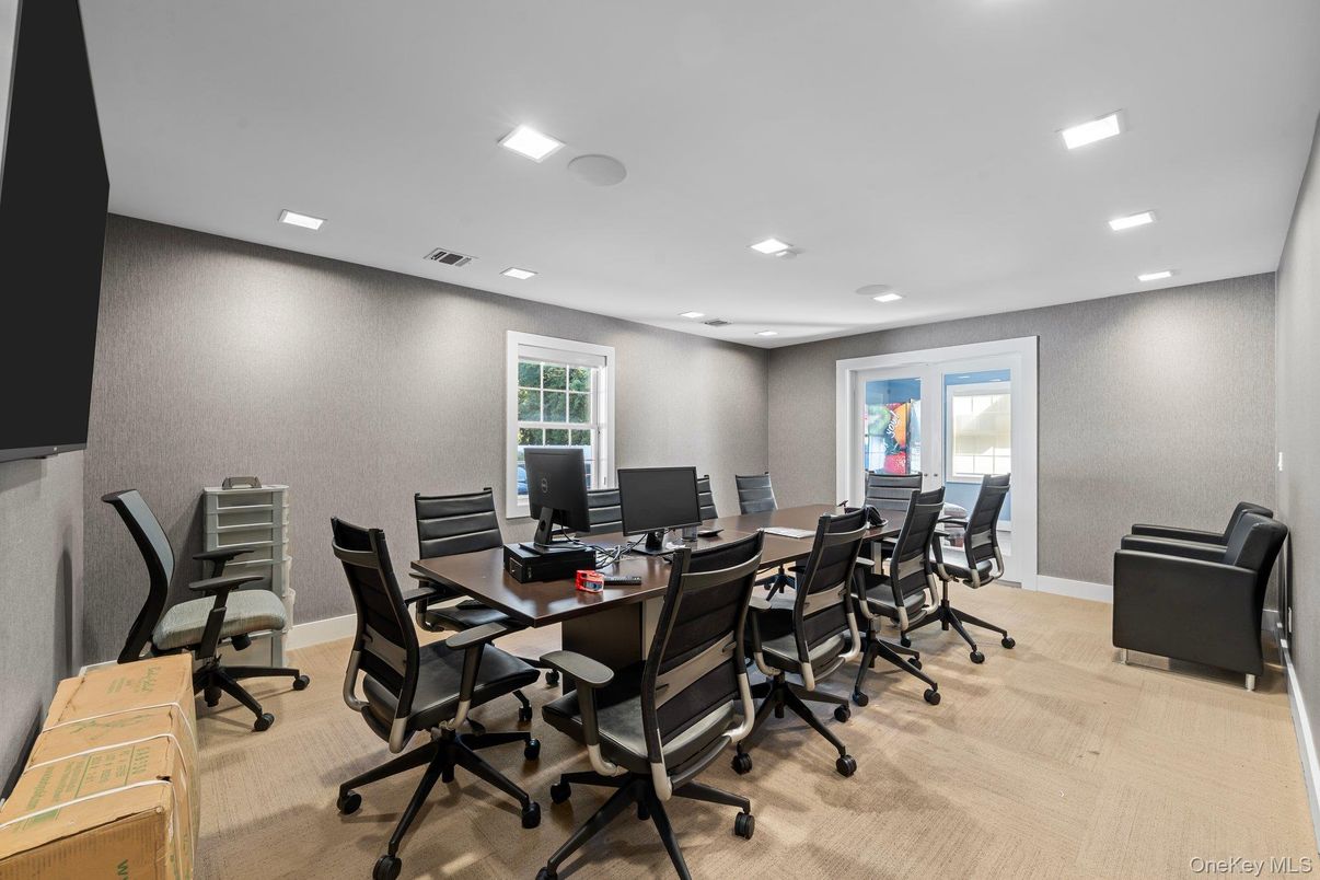 Home Office, Interior, Recessed Lighting