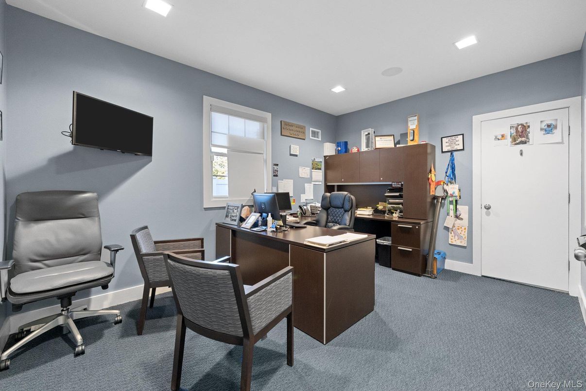 Home Office, Interior, Recessed Lighting