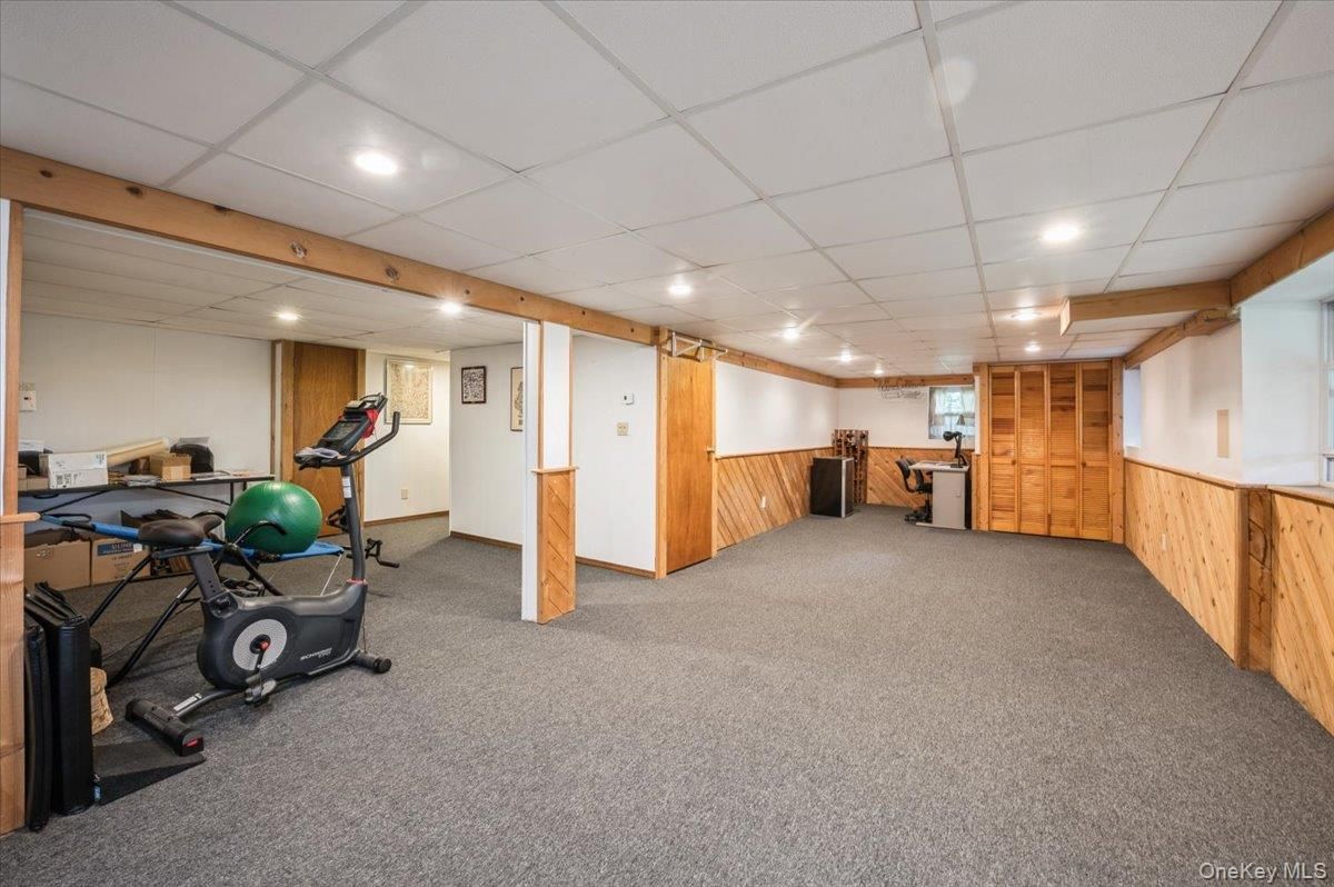 Fitness Equipment, Interior, Recessed Lighting, Wooden Walls