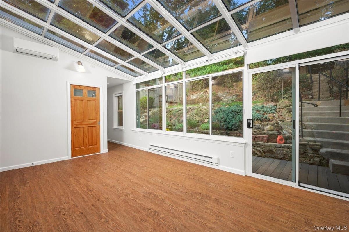 Glass Ceilings, Interior, Sun Room, Wood Texture Flooring