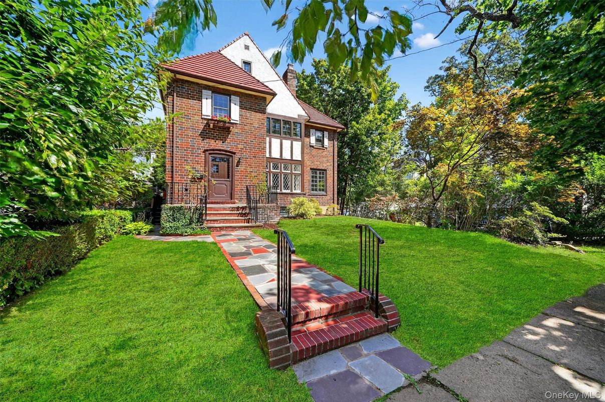 Backyard, Exterior, Facade, Brick Facade, Tudor Revival