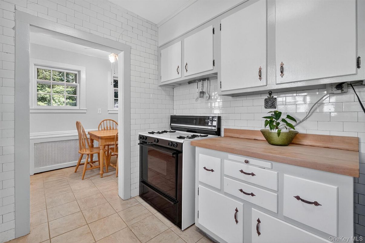 Interior, Kitchen, Stainless Steel Appliances, Stone Walls