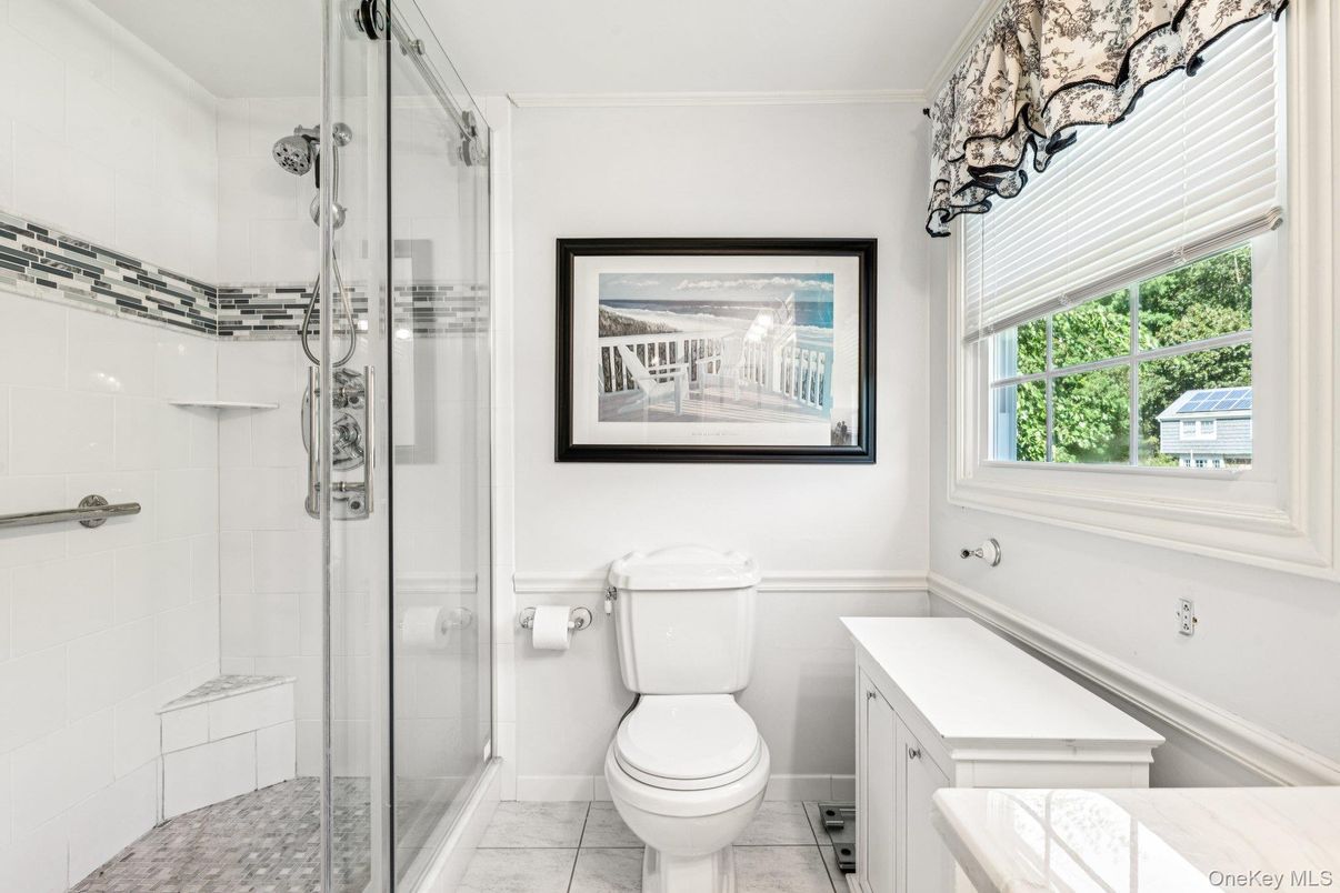 Bathroom, Glass Shower, Interior, Marble