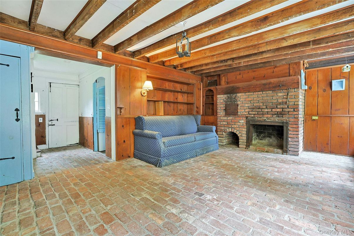 Fireplace, Interior, Wooden Beams, Wooden Walls