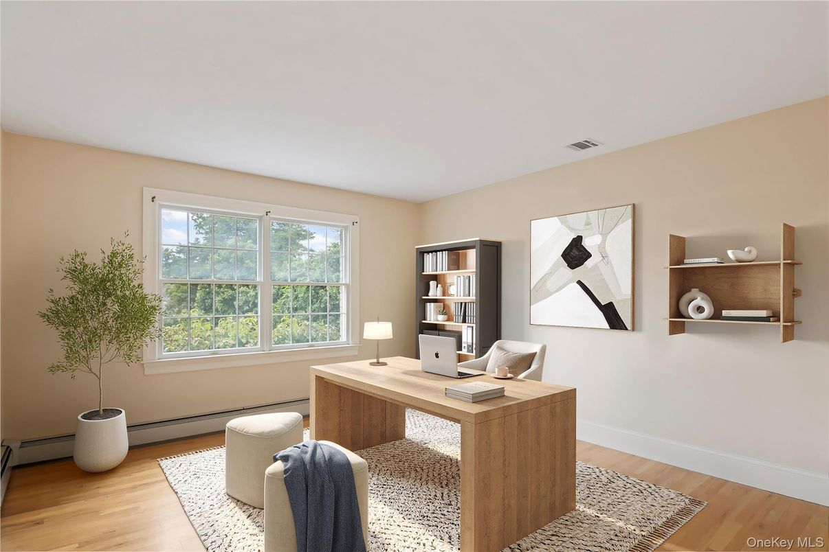 Home Office, Interior, Wood Texture Flooring