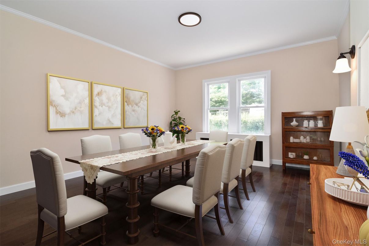 Dining room, Interior, Wood Texture Flooring