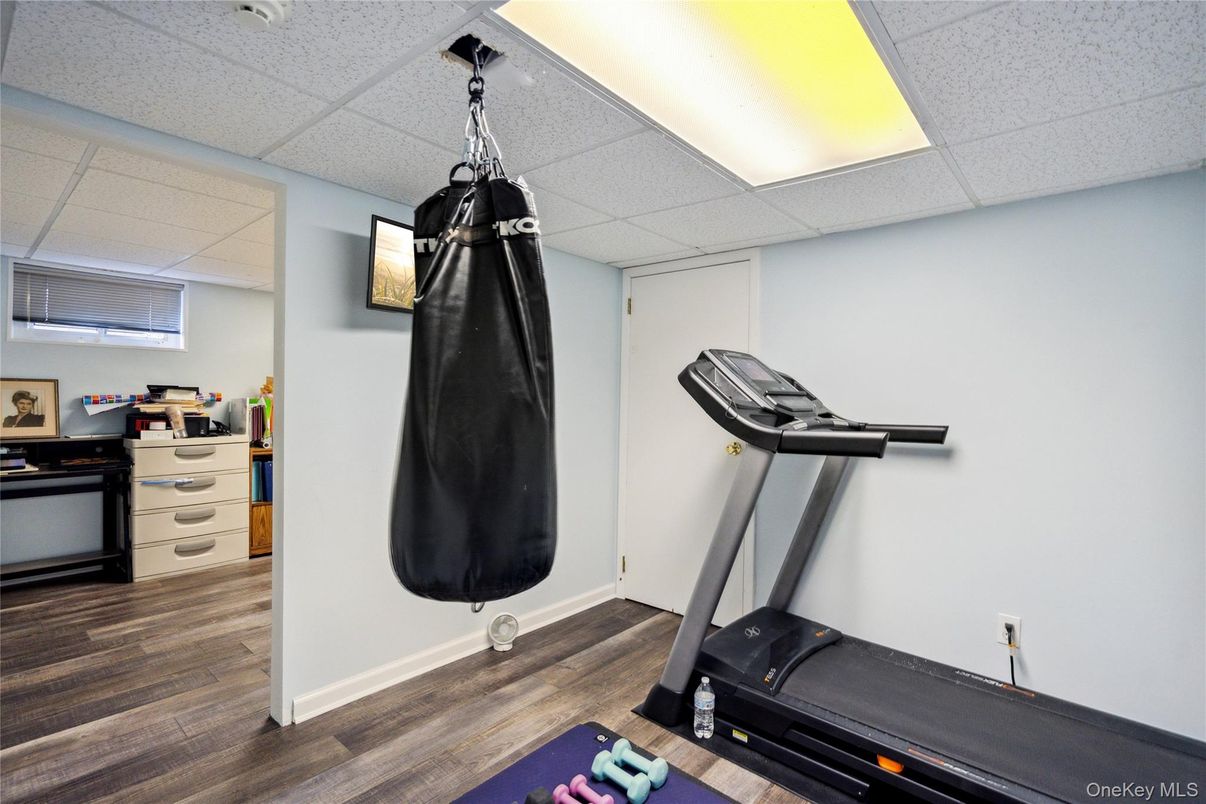 Fitness Equipment, Interior, Wood Texture Flooring