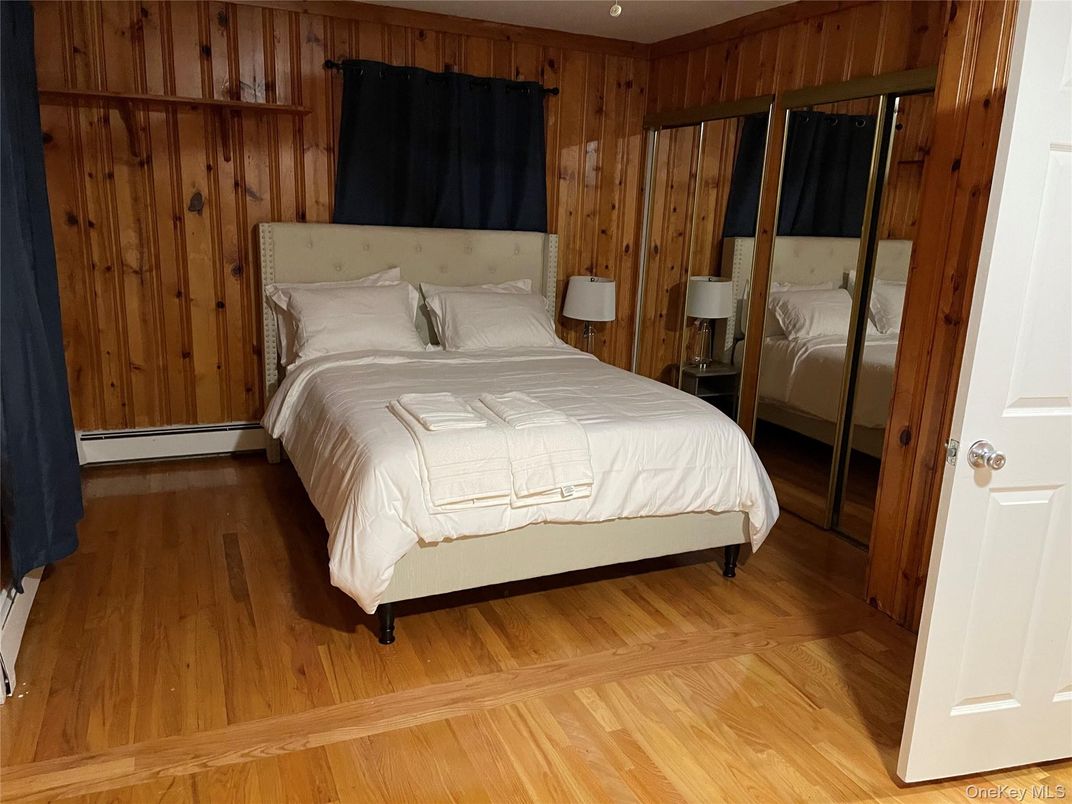 Bedroom, Interior, Wood Texture Flooring, Wooden Walls