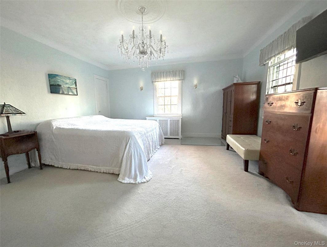 Bedroom, Chandelier, Interior