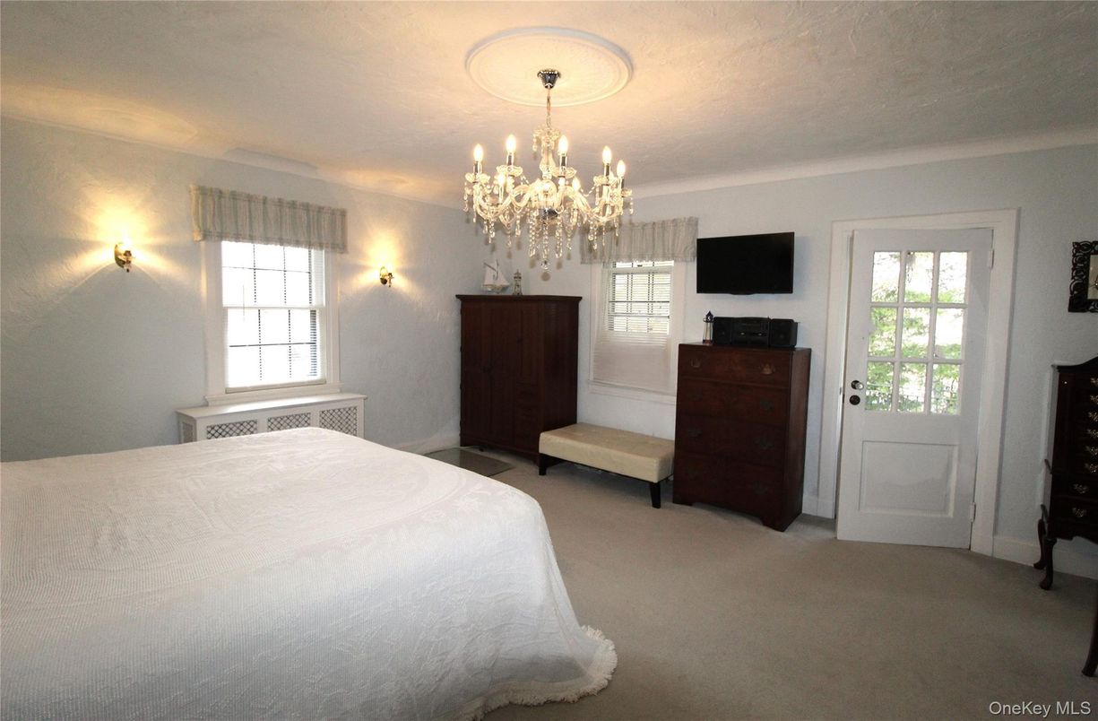 Bedroom, Chandelier, Interior