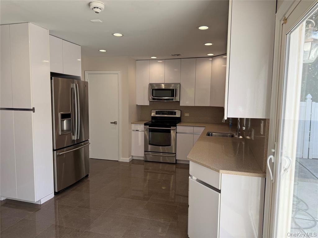 Interior, Kitchen, Recessed Lighting, Stainless Steel Appliances