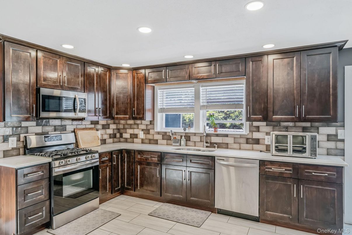 Interior, Kitchen, Recessed Lighting, Stainless Steel Appliances