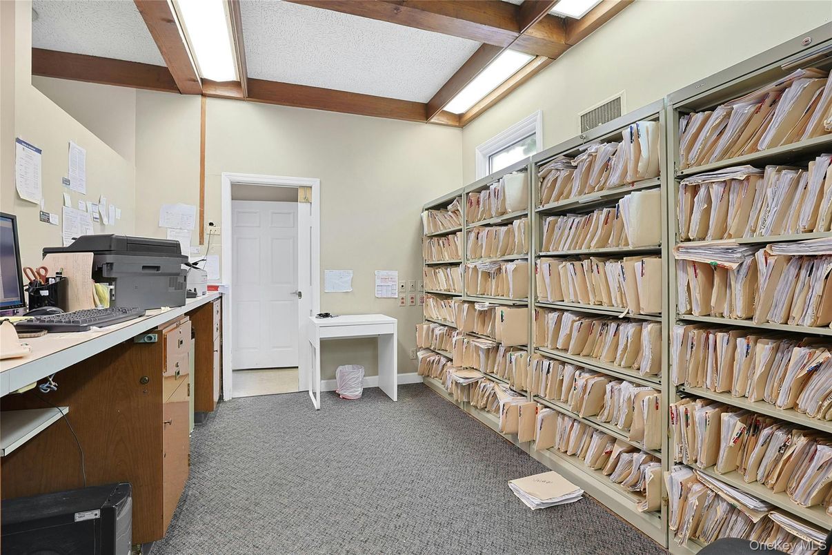 Home Office, Interior, Wooden Beams