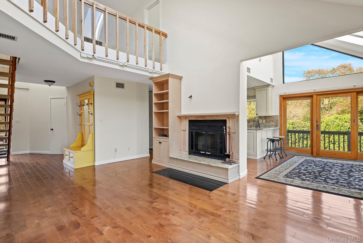 Fireplace, Interior, Wood Texture Flooring