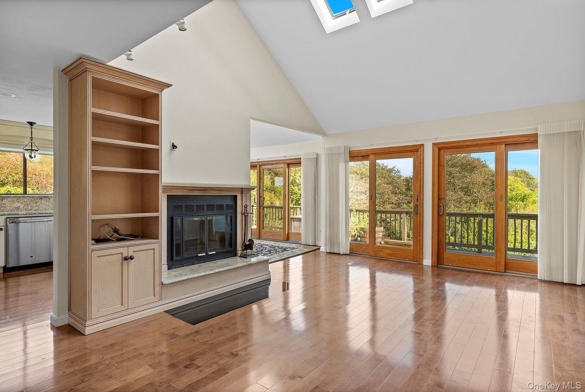 Empty room, Fireplace, Interior, Wood Texture Flooring