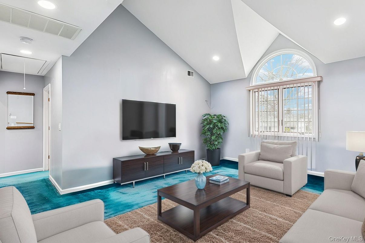 Interior, Living room, Recessed Lighting