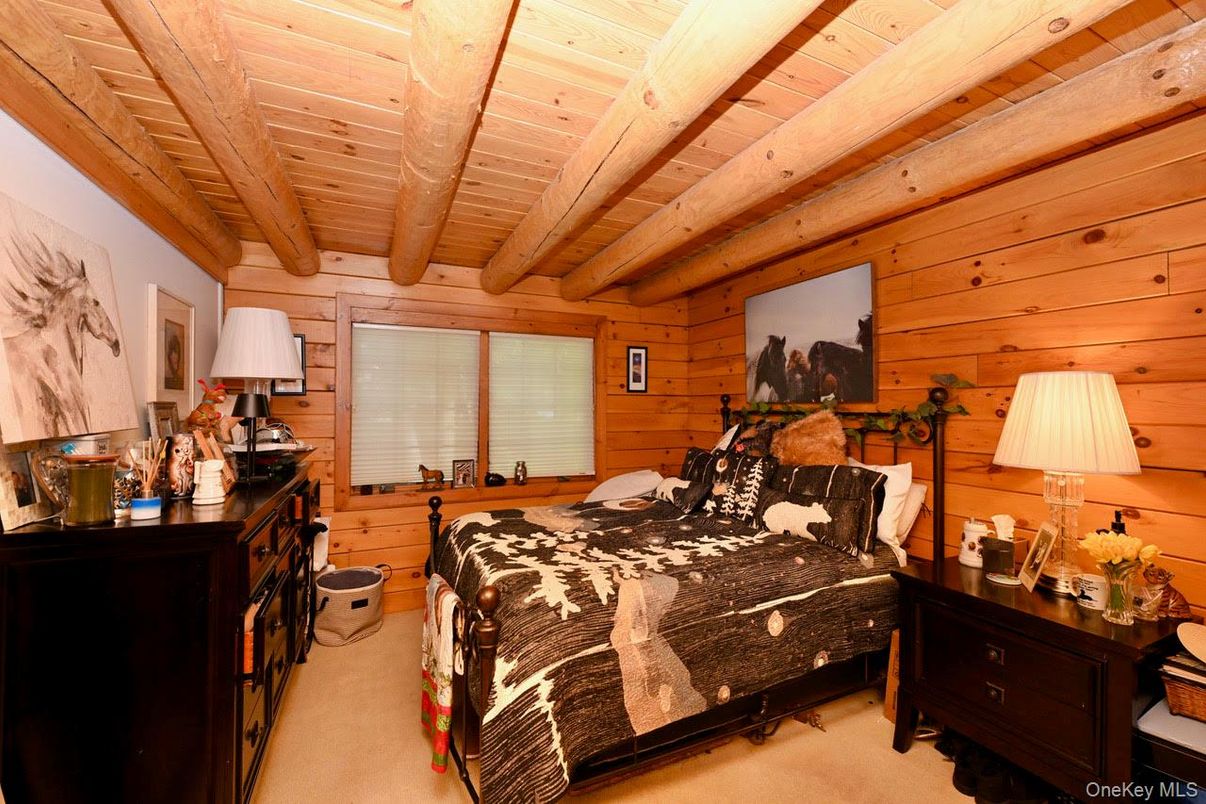 Bedroom, Interior, Wooden Beams, Wooden Ceilings, Wooden Walls
